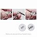 bayite Leather Bands Compatible with Fitbit Alta and Alta HR, Metal Clasp Leather Cord Wristband with Rhinestone Bling, (Silver with Rhinestone, 5.5