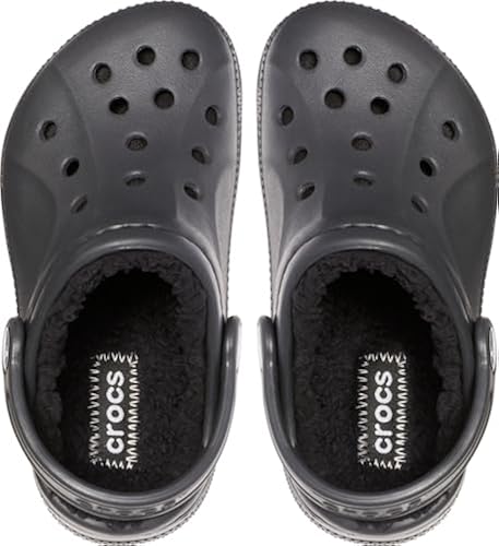 Crocs Kids Ralen Lined Clog (Toddler/Little Kid) Black/Black 12-13