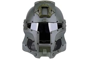 N/W Men's Cosplay Airsoft Paintball Full Face Protective Helmet, Medieval/Knight Style, Adult, Medium, 3.2 pounds