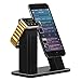 Apple Watch Stand .ZIKU Aluminum Apple Watch iPhone X/8/8Plus/7/7Plus/6s/6s Plus Dock, [2 in 1 Charging Dock]Apple Watch Charging Stand, Charger Station for Apple Watch Series 3/2/1--BLACK