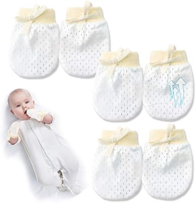 drawstring baby mittens