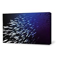 Canvas Wall Art Sea Fish Canvas Prints Home Artwork Decoration for Living Room,Bedroom - 12x18 inches