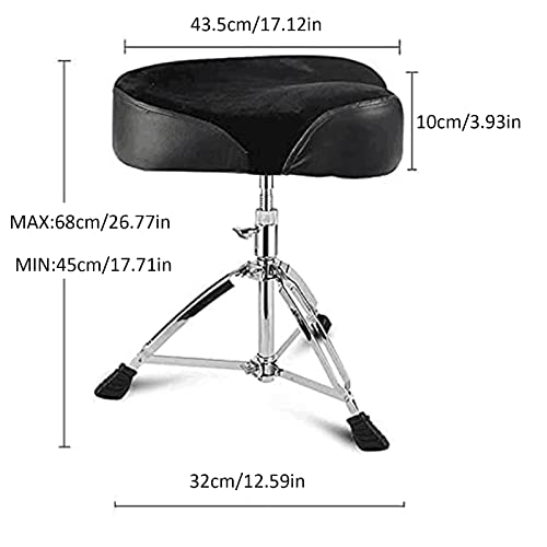 Drum Throne,Drum Stool Height Adjustable Chair,Heavy Duty Motorcycle
