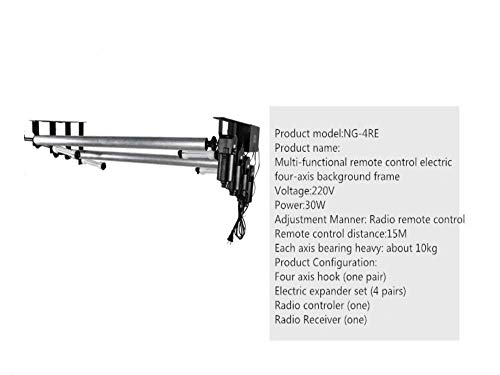 LB 4-Roller Remote-Control Motorized Electric Background Backdrop Support System