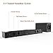 Sound Bar subwoofer, MEGACRA 2.1 Channel 100Watt Home Theater Sound Bars TV Sub Wired Wireless Connection Bass Adjustable (Renewed)thumb 1