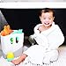 Ubbi Freestanding Bath Toy Organizer Bath Caddy with Removable Drying Rack Bin and Scoop for Bath Toys for Toddlers + Baby, Blue