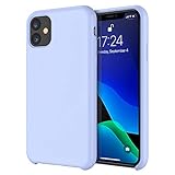 RAXFLY iPhone 11 Case Soft Silicone Protective Case for Apple iPhone 11 Liquid Phone Cases 6.1 inch 2019 Mobile Phone Basic Cover Compatible with iPhone 11 Support Wireless Charging Light Blue