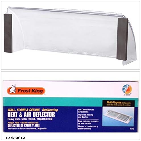 Frost King Thermwell HD5 Magnetic Heat and Air Vent Deflector 10" to 14" New