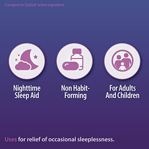 HealthA2Z Nighttime Sleep Aid 96 Softgels | Diphenhydramine HCl | Fast ...