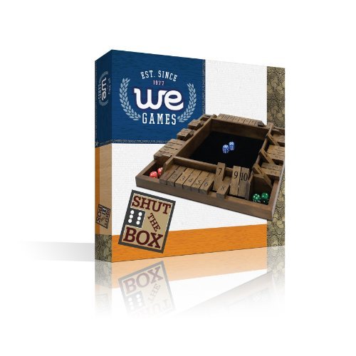 WE Games 4-Player Shut the Box