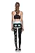 Lady Queen Women's Cheshire Cat Printed Tight Stretch Sport Legging Pants M Black
