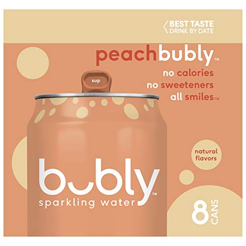 Bubly Sparkling Water, Peach, 8 Count Pricepulse