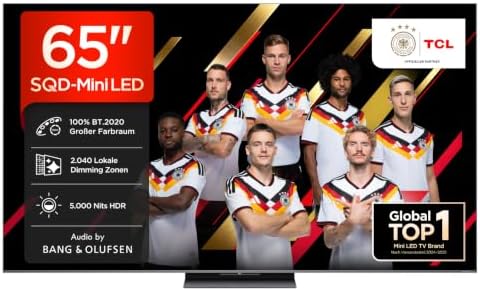 65C8L SQD-Mini LED 65 Zoll Fernseher, 4K Smart TV, Google TV, HDR10+