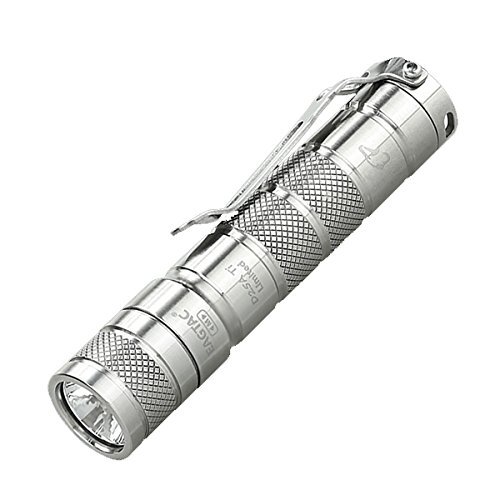 EagleTac D25A Nichia Clicky Ti 2015 Flashlight, 62 yd Beam Distance