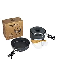 OuterEQ Camping Cookware Outdoor Mess Kit Lightwei