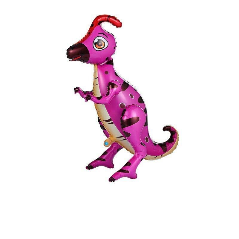 Pink Saurolophus 3D Dinosaur Foil Balloon, 66cm