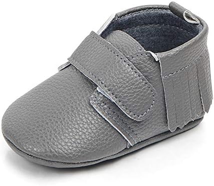 Antheron Infant Moccasins - Unisex Baby Boys Girls Soft Sole Tassels Toddler First Walker Shoes