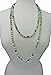 MGR MY GEMS ROCK! Endless Infinity Style Semi-Precious 8MM Matte Amazonite Beaded Strand Necklace, 60