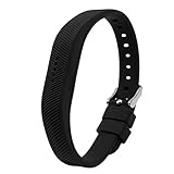 Flex 2 Bands, Silicone Sport Replacement Bands for 2016 Fitbit Flex 2,Black,Buckle Design