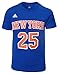 NBA New York Knicks Derrick Rose Boys 8-20 Road Blue Game Time Name & Number T-Shirt