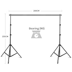 SH Heavy Duty Background Stand, 2x2M Backdrop