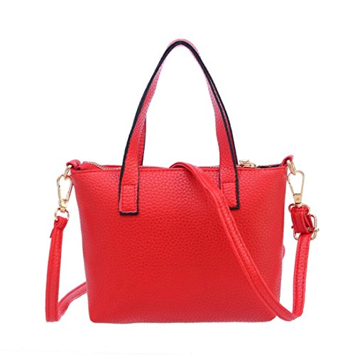 image for TLoowy Clearance! Women Fashion PU Leather Small Tote Handbag Purse Zi