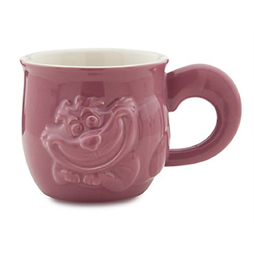 Disney Store Cheshire Cat Figural Coffee Mug Cup Mauve