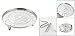uxcell Metal Steaming Rack Tray Steaming Stand Canning Racks Steamer Insert Stock Pot Steaming Tray Stand W Stand for Cooker Silver Tone