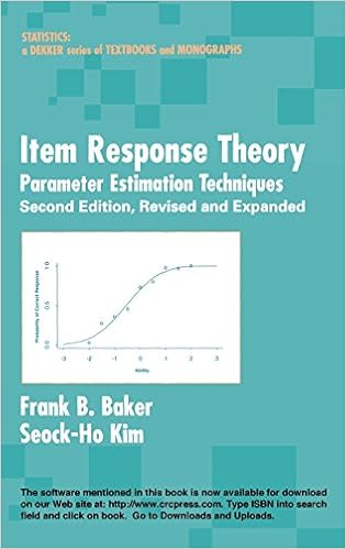 Amazon Com Item Response Theory Parameter Estimation Techniques Second Edition Statistics A Series Of Textbooks And Monographs 9780824758257 Baker Frank B Kim Seock Ho Books