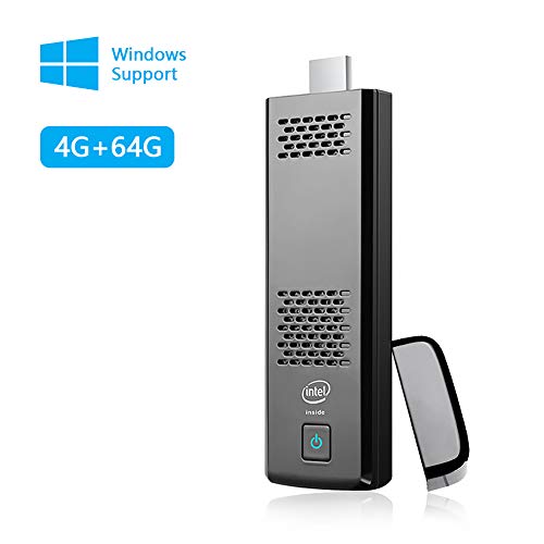 Mini PC Windows 10 Computer Stick 4GB DDR3L 64GB eMMC Intel Atom Z8350 Support 4K HD Dual Band WiFi,USB3.0/USB2.0,Bluetooth 4.2, Built-in Fan