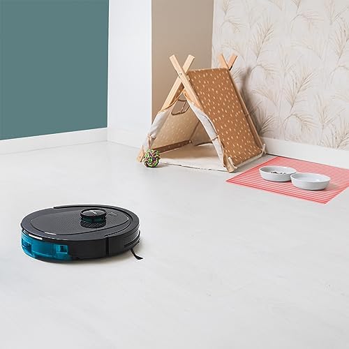 Robot Aspirador y Friegasuelos Conga 8490 Ultimate Ultra Power. Navegación Láser, App, Barre, Aspira, Friega y Pasa la Mopa, 7000 Pa, hasta 170 Min Autonomía, Cepillo Central de Silicona