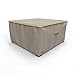 Budge P4A02PM1 English Garden Square Patio Table Cover / Ottoman Cover Heavy Duty and Waterproof, Extra Large, Tan Tweed