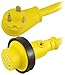 Conntek 14355 RV Pigtail Adapter RV 30 Amp Male Plug To 30 Amp Locking Female Connector, 1.5 - Feet
