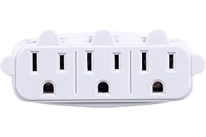 Globe Electric 69702 3-Outlet Multi-Tap Wall Tap, White Finish