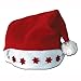 Beistle Plush Light-Up Red Santa Hat with Battery Powered Lights – Christmas Themed Cap, Dress-Up Costume Accessory, Winter Party Supplies, Kris Kringle Holiday Headwear, Seasonal Festival