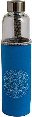 Gemstone Well Crystal Water Bottle Neoprene Sleeve - Flower of Life - 5 Colors