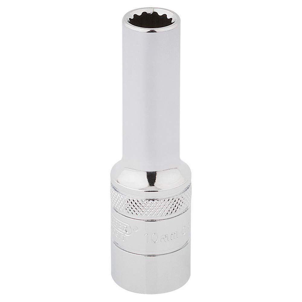 Draper 33730 1/2" Square Drive Hi-Torq 12 Point Deep Socket, 10mm Size