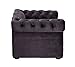 Tov Furniture TOV-P2039-G The Yorkshire Collection Handmade Button Tufted Pet Bed with Velvet Cushion, Graythumb 3