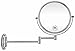 GloRiastar 5X Wall Mounted Makeup Mirror - Double Sided Magnifying Makeup Mirror for Bathroom, 8 inch Extension Polished Chrome Finished Mirror