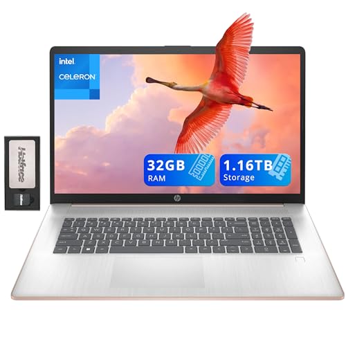 HP 17" Laptop Intel Celeron 32GB RAM 1TB SSD WIN