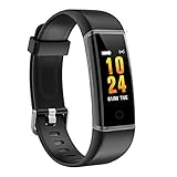 moreFit Fitness Tracker, Solo Waterproof Exercise Watch Active Sleep Alarm Monitors Pedometers for Walking, Steps Miles Calories GPS Counter, Smart Wristband Bracelet for Women Kids Men (Gun Black)