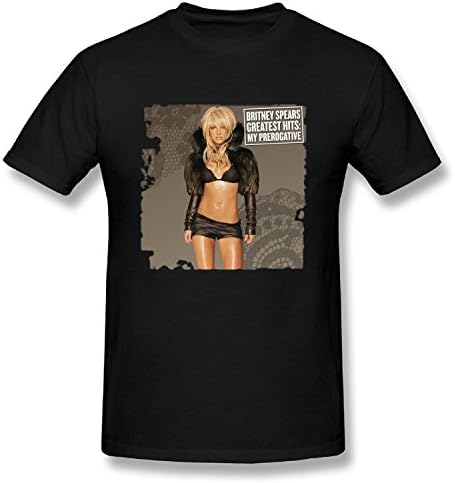 FLangeer Men's Cotton ComfortSoft T-Shirt Classic Fit Short Sleeve Britney Spears My Prerogative