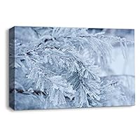 Canvas Wall Art Snowy Day Canvas Prints Home Artwork Decoration for Living Room,Bedroom - 12x18 inches