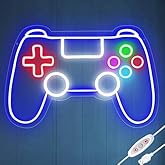 Gamepad Neon Sign - Dimmable USB Powered LED Light for Game Room/Teen Boy Bedroom Decor, Birthday Christmas Gift for Gamers