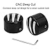 Amazicha Black Front Axle Nut Cover Axle Caps for Harley Softail Electra Road Glides Sportster