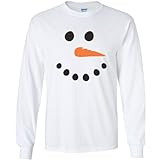 Snowman Long Sleeve T-Shirt in White