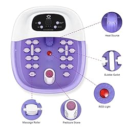 BLOOGOO Foot Bath Spa with Heat and Massage and