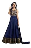 Anarkali Salwar Kameez Designer Indian Bollywood Ethnic Bridal Wedding (Semistitched, Blue)