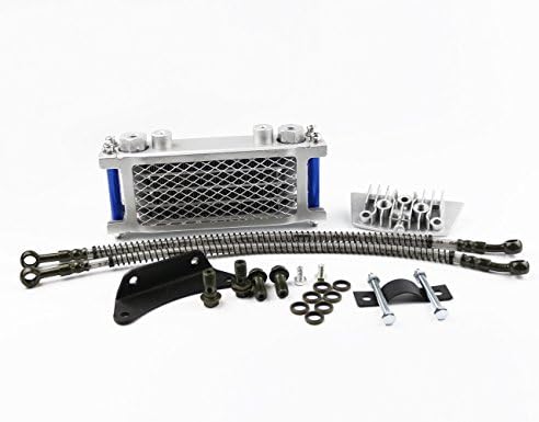 Oil Cooling Cooler Radiator for CRF50 XR50 Pit Dirt Bike ATV Motorcycle 50 70 90 110CC Stomp Demon X WPB Orion M2R (4, Blue)