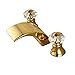Rozin Luxury Gold Finish Waterfall Bathroom Sink Faucet Two Crystal Knobs Widespread Mixer Tap